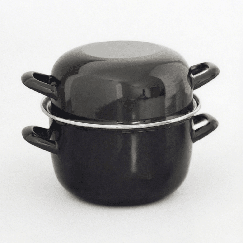 Black Cooking Pot Enamel Seafood Pot 18 20cm