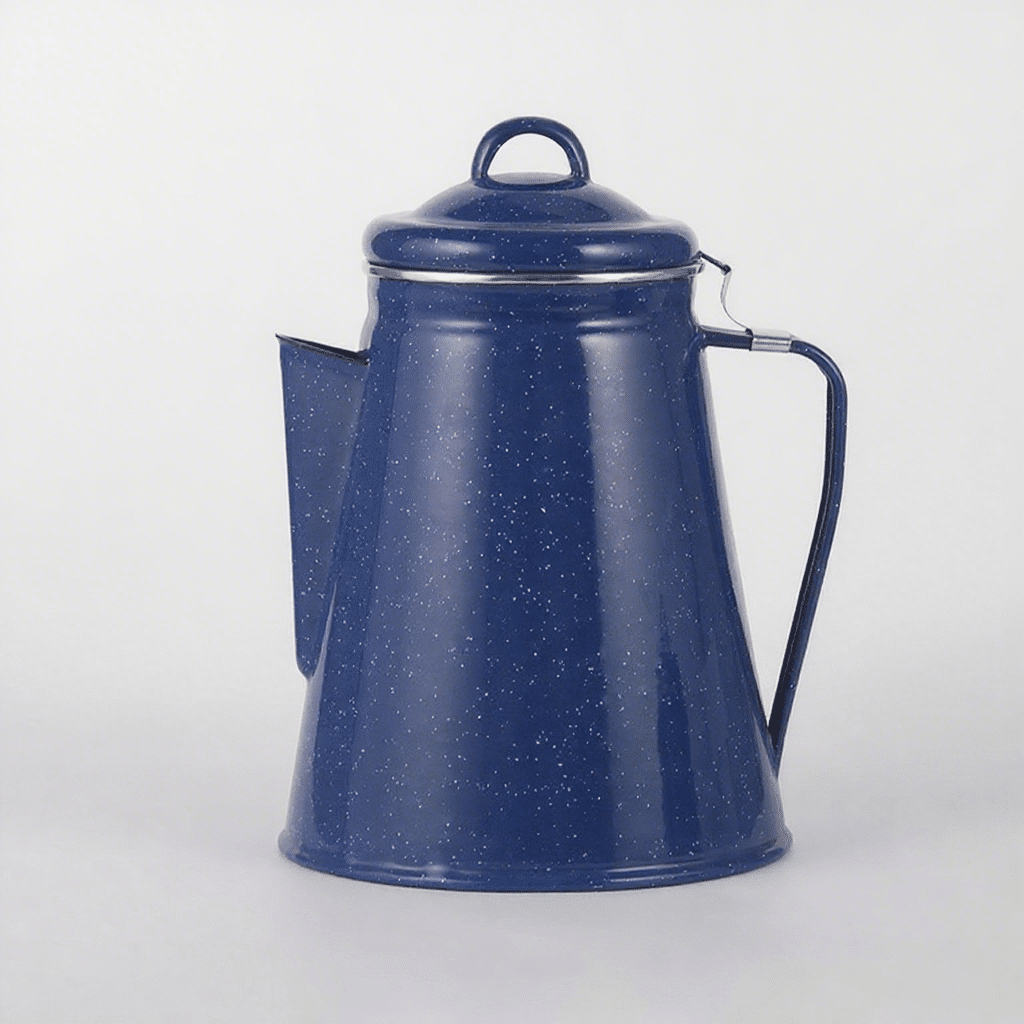 Blue Enamel Coffee Pot Enamel Teapot 2L