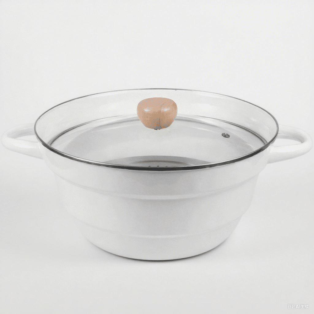 Cooking Pot Enamel Steamer 28cm