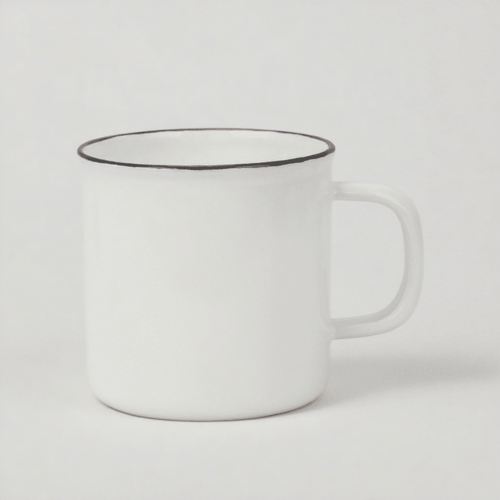 Custom Enamel Mugs Printing Enamel Mug 8cm