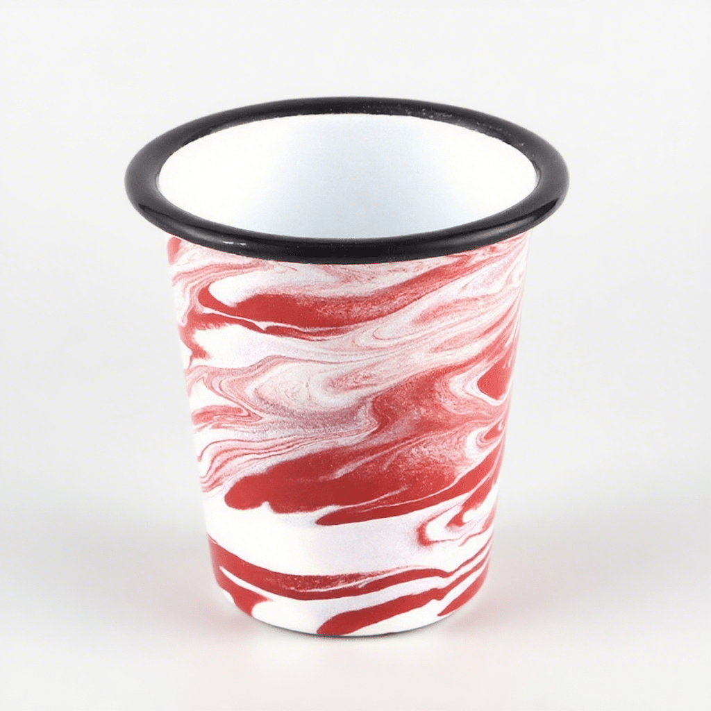 Custom Enamel Personalised Mugs Enamel V Mug 8 10cm