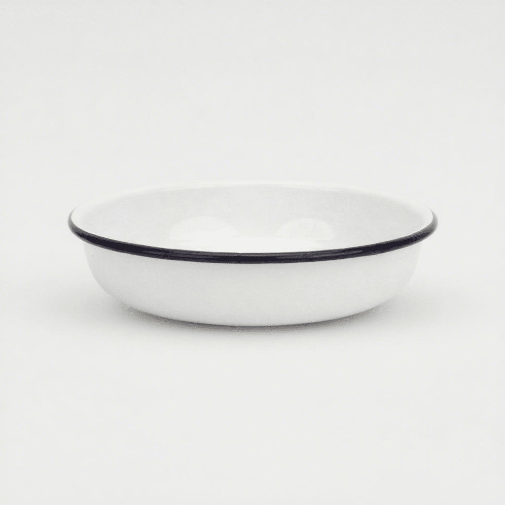 Dish Enamelware Camping Plates Enamel Round Plate 21 cm