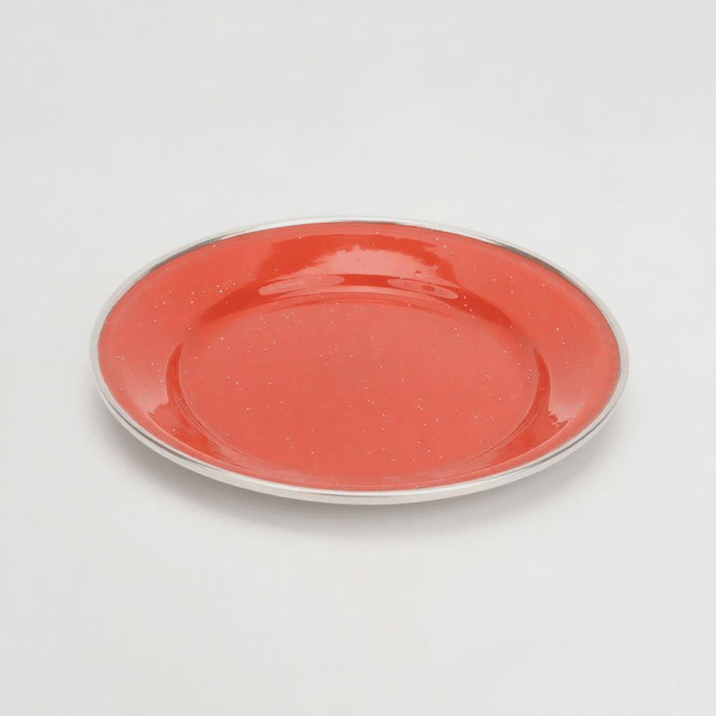 Enamel Plates For Camping Enamel Round Plate 17cm