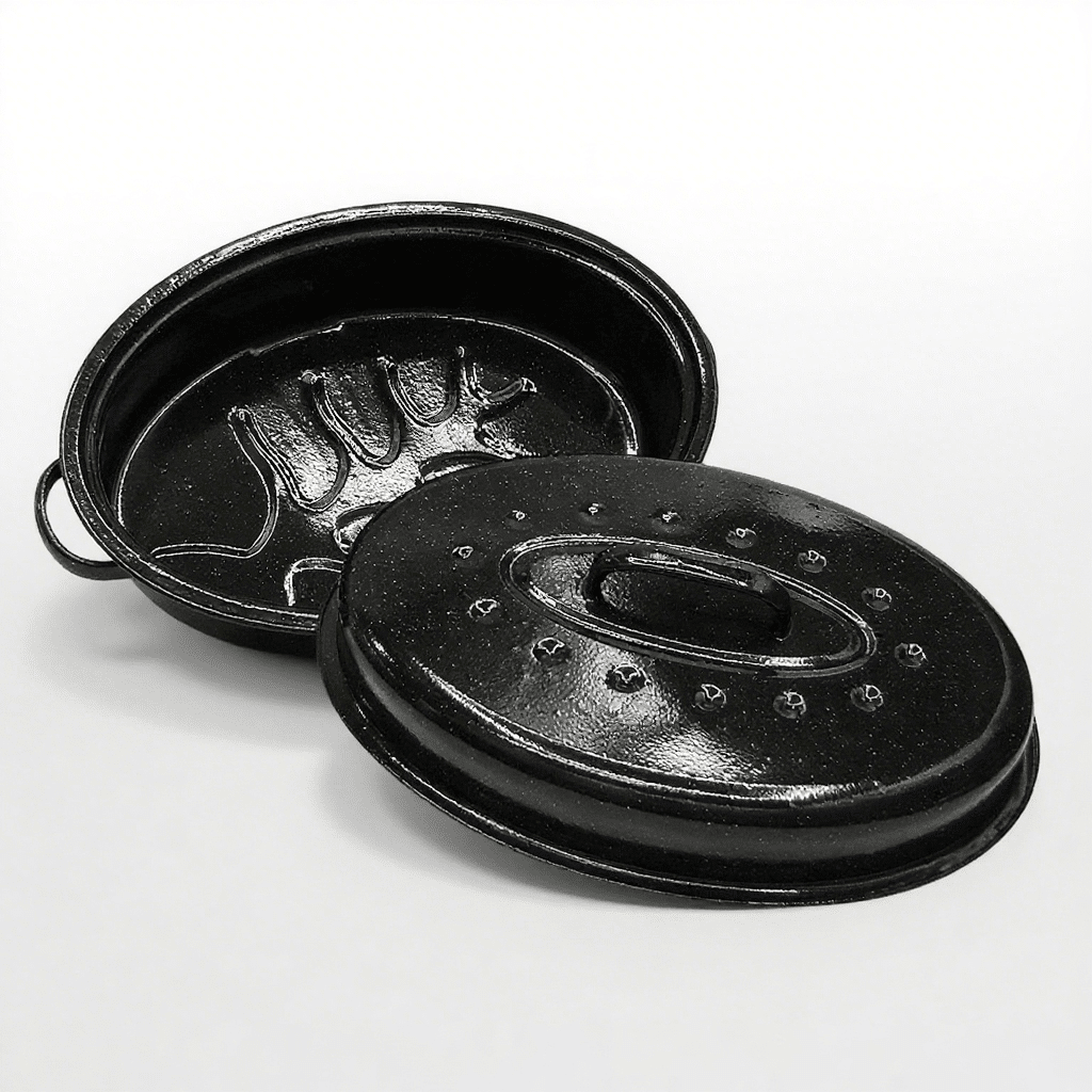 Enamel Roaster Enamel Turkey Pot 37 41.5 44.5cm