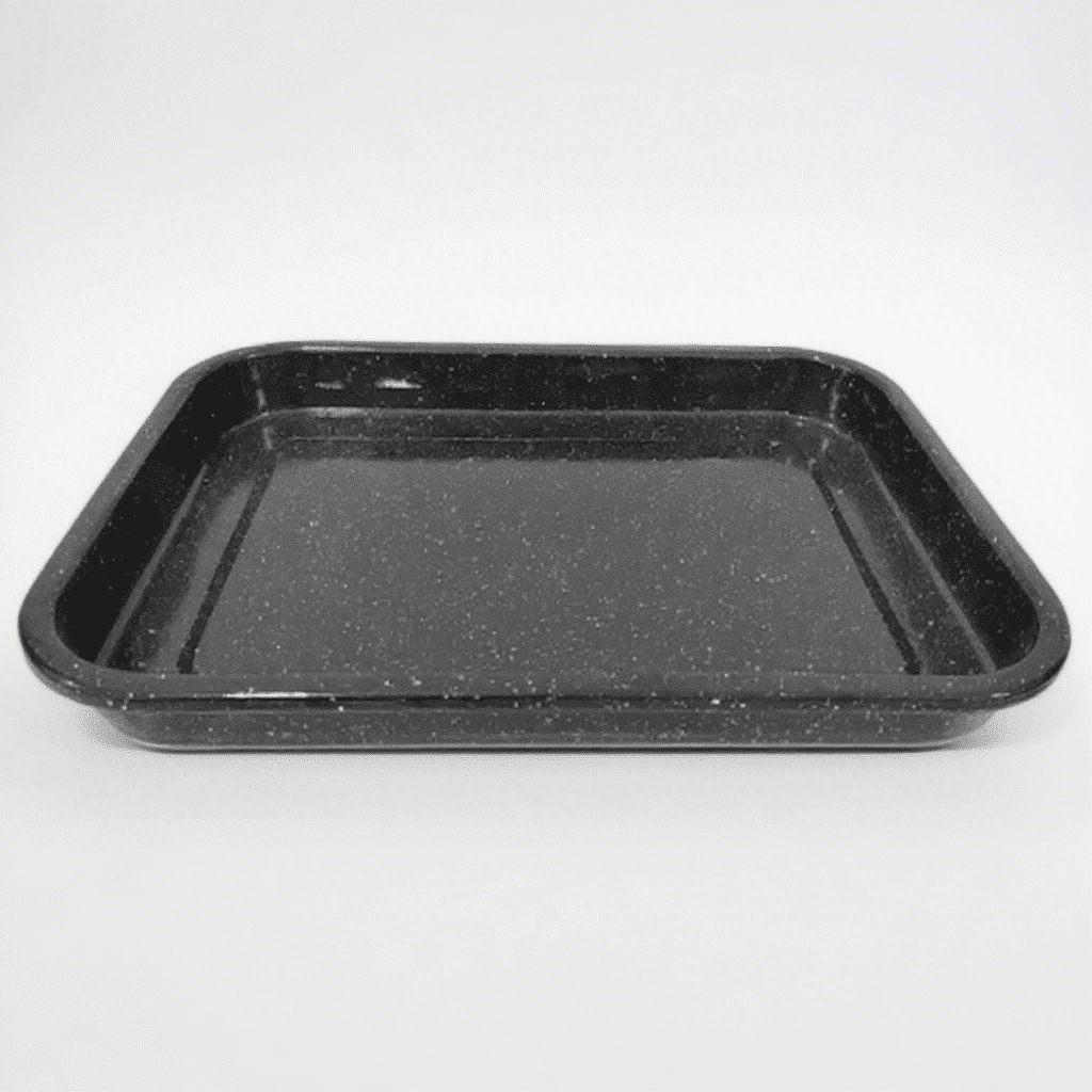 Speckled Black Enameled Roasting Pan Baking Trays 31 41.5 3.5cm