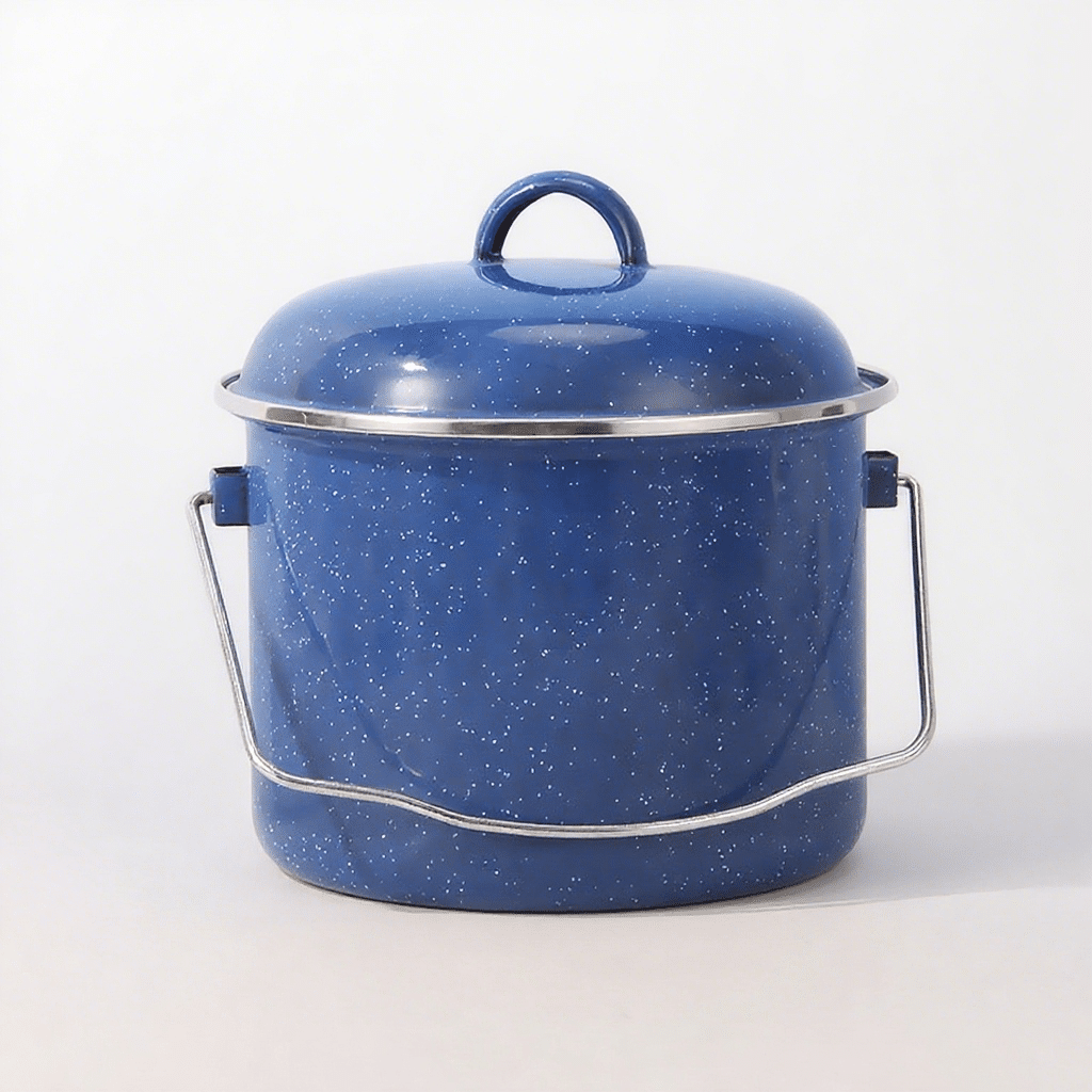 Speckled Blue Cooking Pot Enamel Pot 22 24 26cm