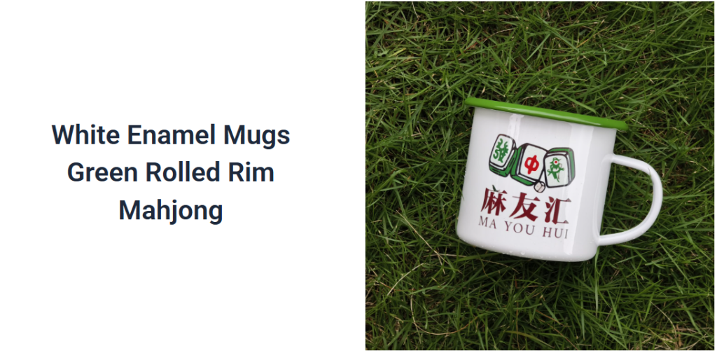 Custom Enamel Mugs Mahjong