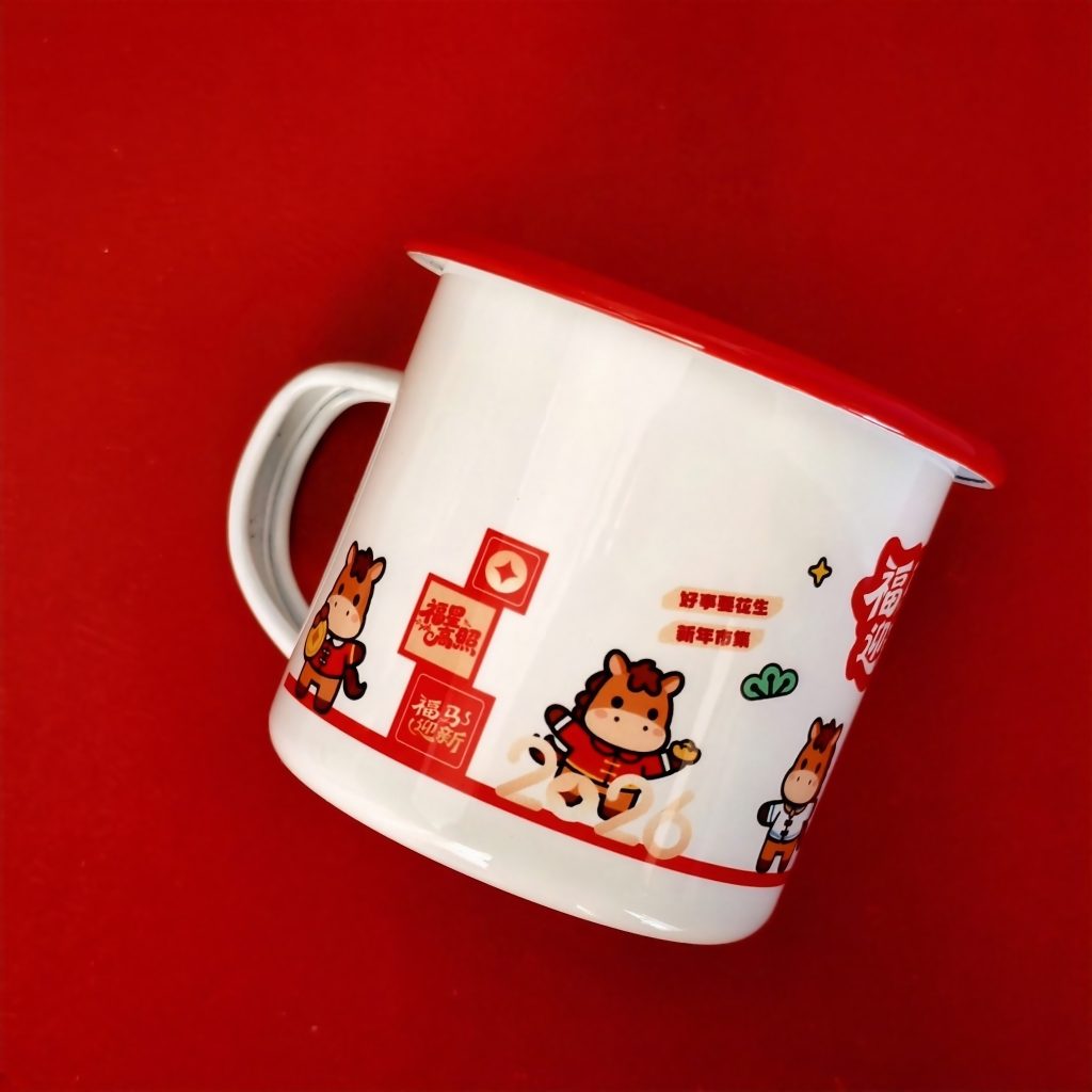 custom camping mugs enamel